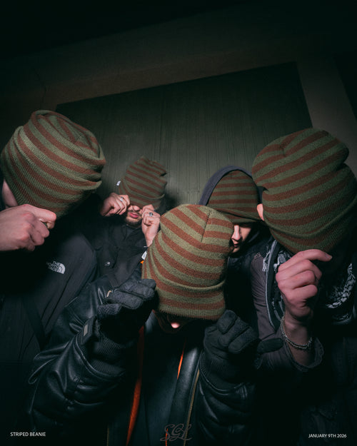 STRIPPED BEANIE